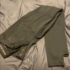 American Eagle jeggings green